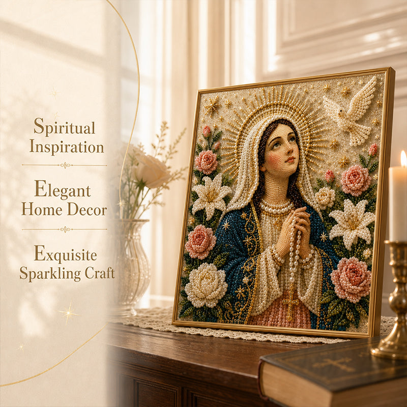 DIY Virgin Mary Diamond Painting Kit - Commemorative Art Set