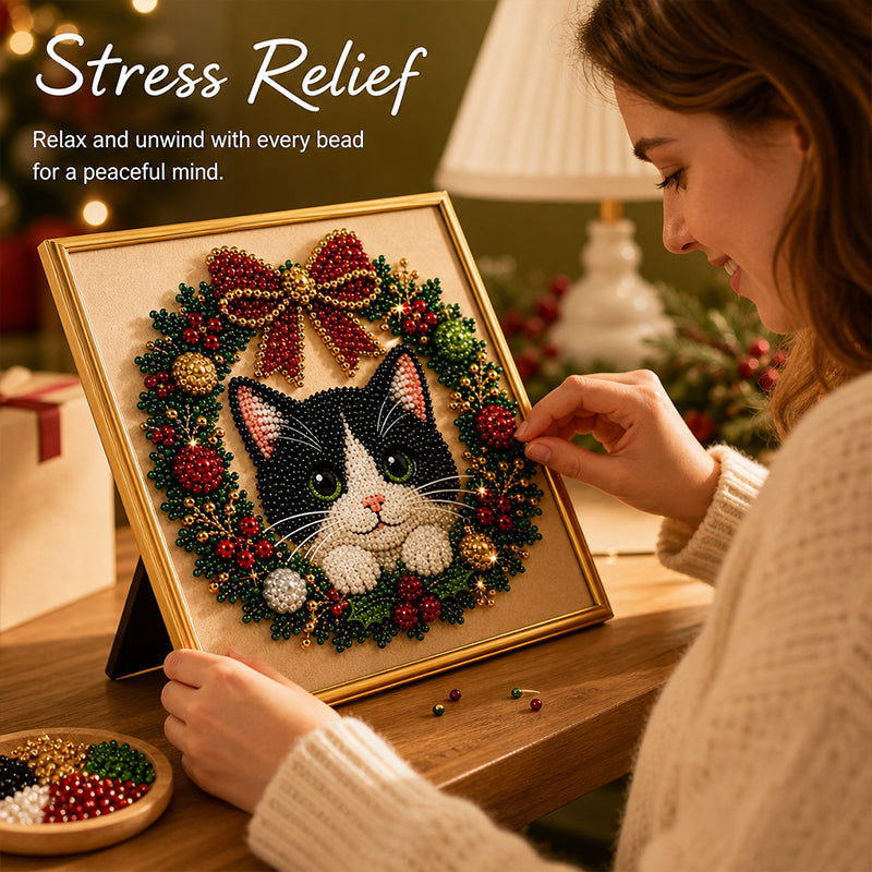Festive Feline Bead Art Kits