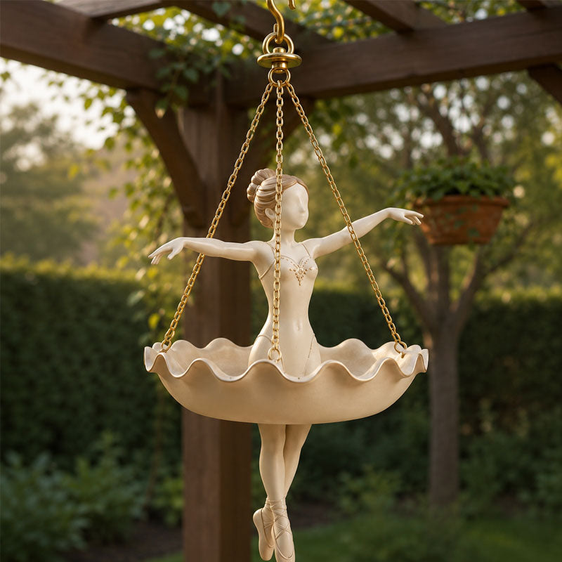 🩰🌿 Ballet Dancer Hanging Planter