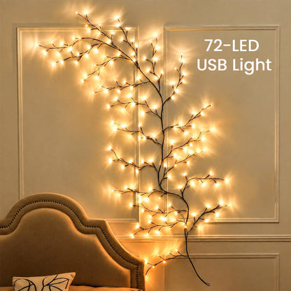 ✨ Fleksible LED-grenlys | Fjernstyrt juledekorasjon til veggen