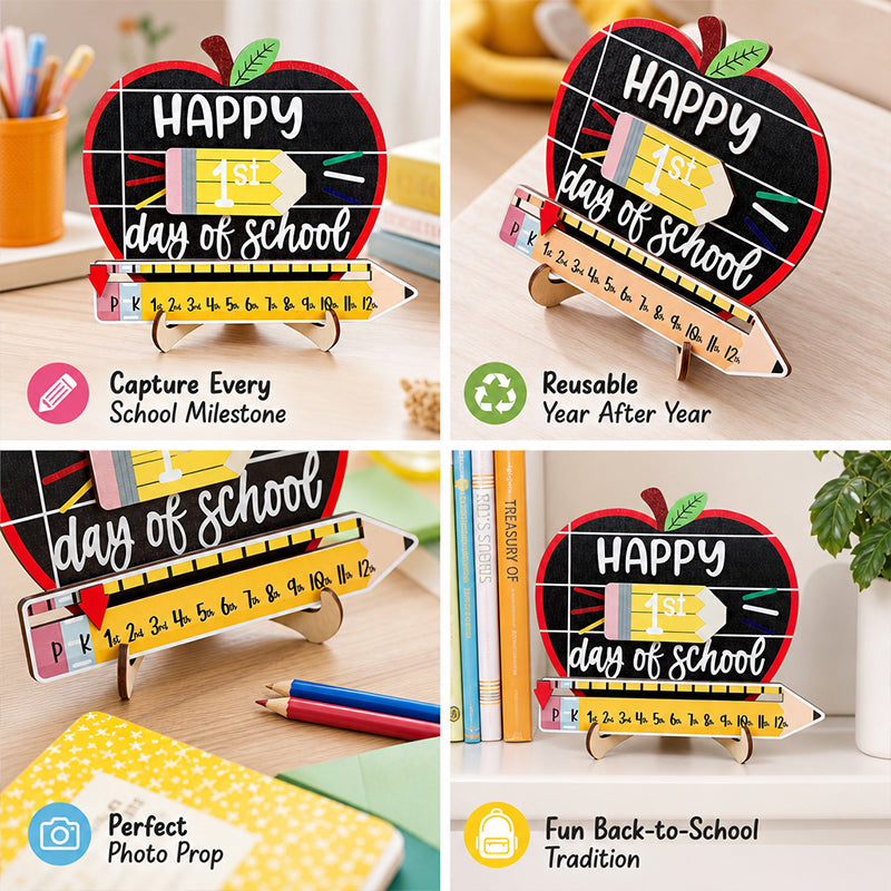 Reusable Back-to-School Milestone Board – Kids' Growth Photo Prop