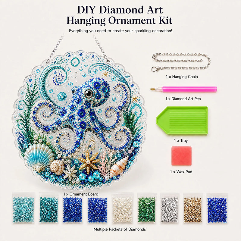 🌊✨ Ocean Theme Pearl Art DIY Kit – Relaxing DIY Craft to Create Stunning Coastal Artwork