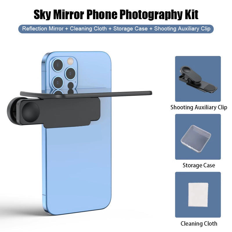 Sky Mirror Phone Photography Kit - Ultra-Clear Reflection Effect Lens Clip