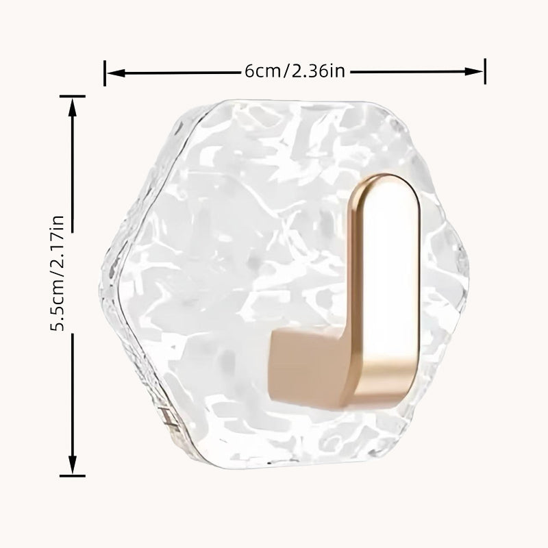 Luxury Glacier Ripple Self-Adhesive Hooks