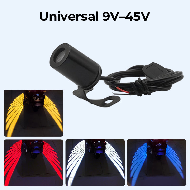 Motorcycle Angel Wing Projection Ground Light