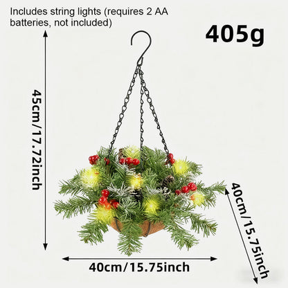 🎄 Spesialtilbud til jul 🏆 Hengende kunstig julekrans