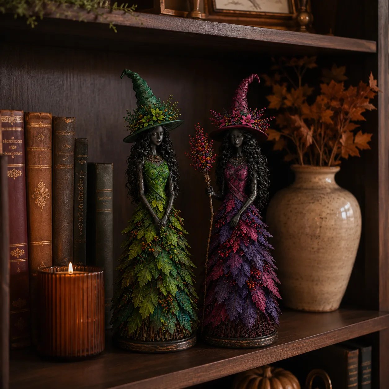 💥LAST DAY 49% OFF - 🧙 Enchanted Autumn Witch Figurine (📦Buy 3 Free Shipping)
