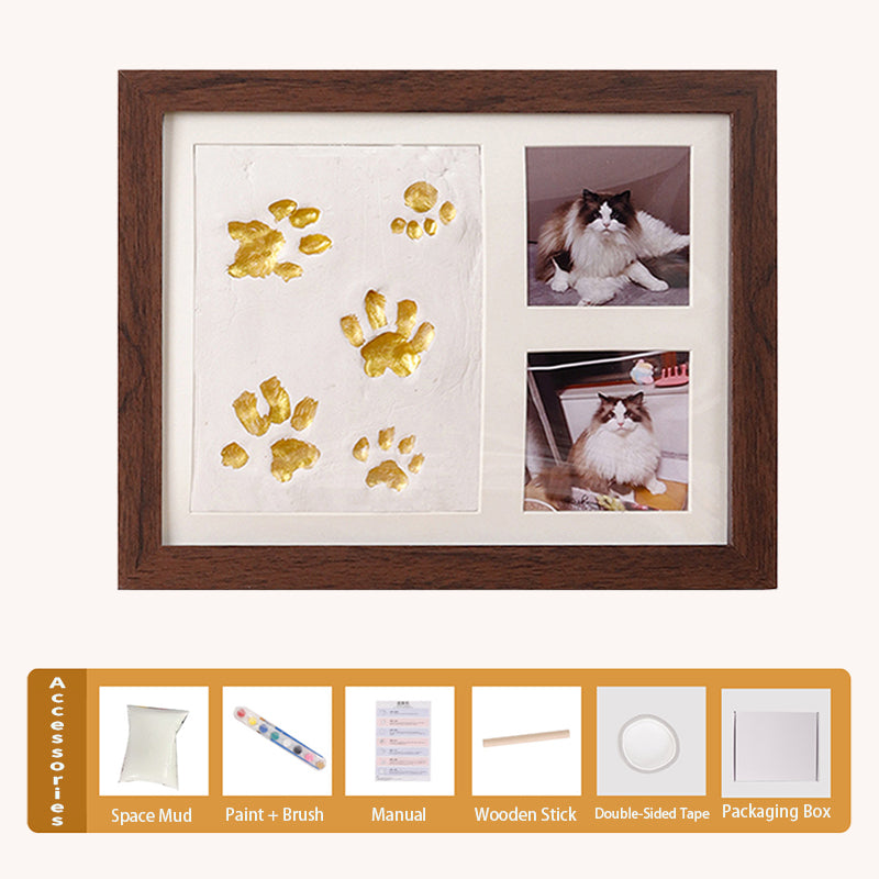 Pet Paw Print Keepsake Photo Frame