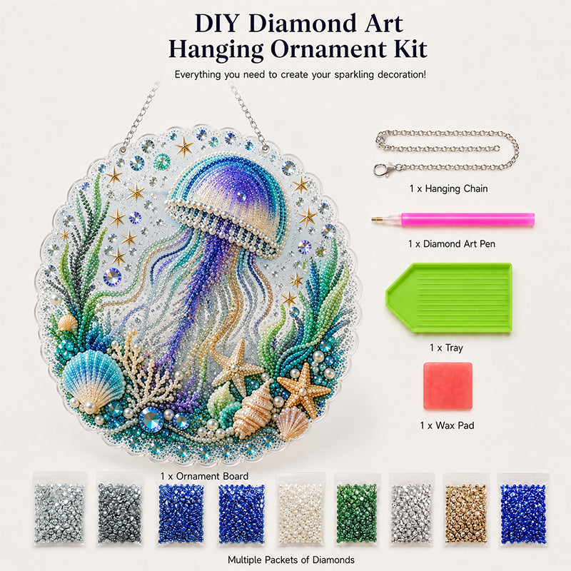 🌊✨ Ocean Theme Pearl Art DIY Kit – Relaxing DIY Craft to Create Stunning Coastal Artwork