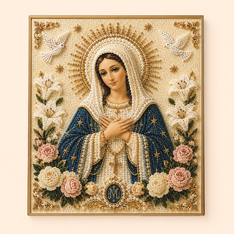 DIY Virgin Mary Diamond Painting Kit - Commemorative Art Set