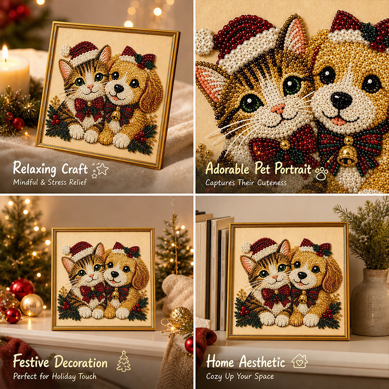 Festive Feline Bead Art Kits