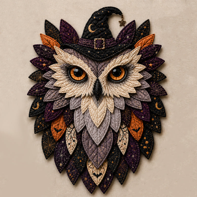 🦉 Patchwork Owl Wall Decor