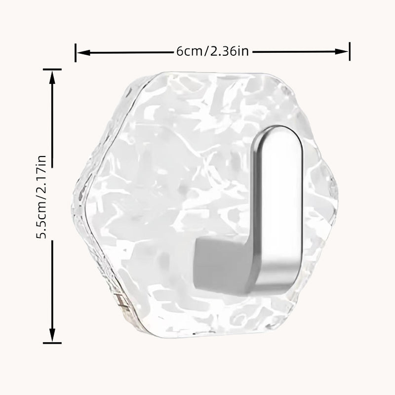 Luxury Glacier Ripple Self-Adhesive Hooks