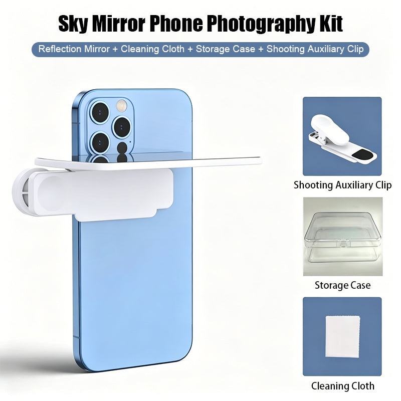 Sky Mirror Phone Photography Kit - Ultra-Clear Reflection Effect Lens Clip