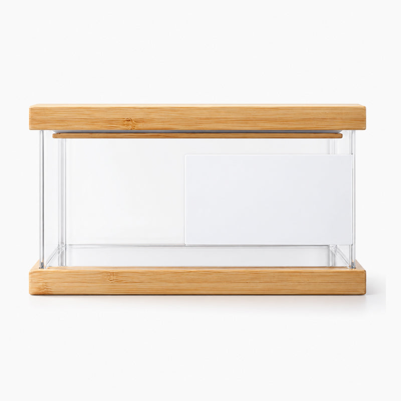 Kreativ og minimalistisk gjennomsiktig oppbevaringsboks for korn med trelokk