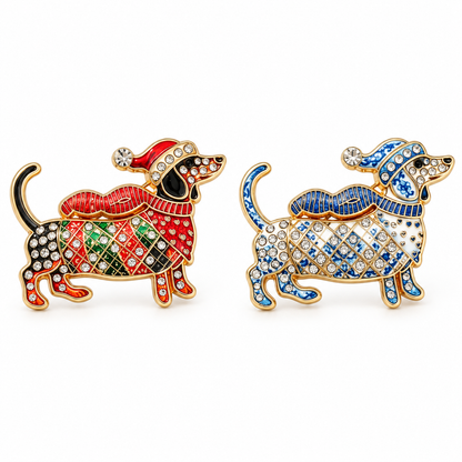 🐾 Dachshund-brosje – Begrenset utgave