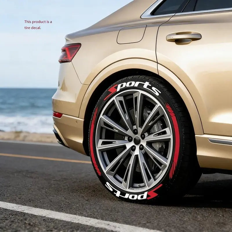🔥3D Tire Lettering Stickers | Waterproof Universal Wheel Sidewall Decals