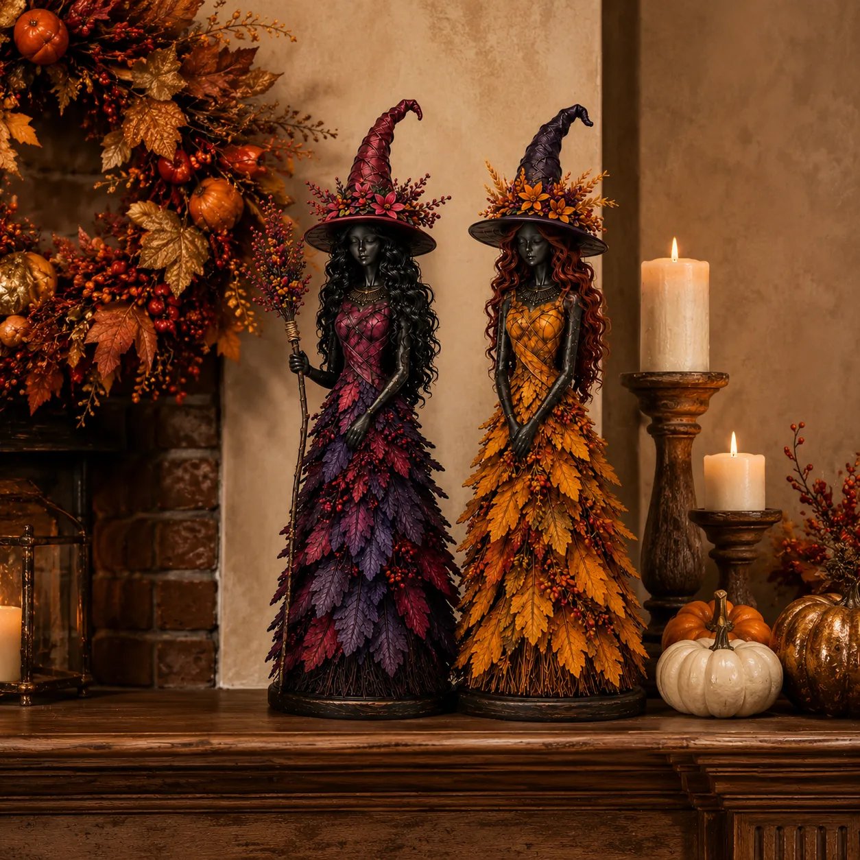 💥LAST DAY 49% OFF - 🧙 Enchanted Autumn Witch Figurine (📦Buy 3 Free Shipping)