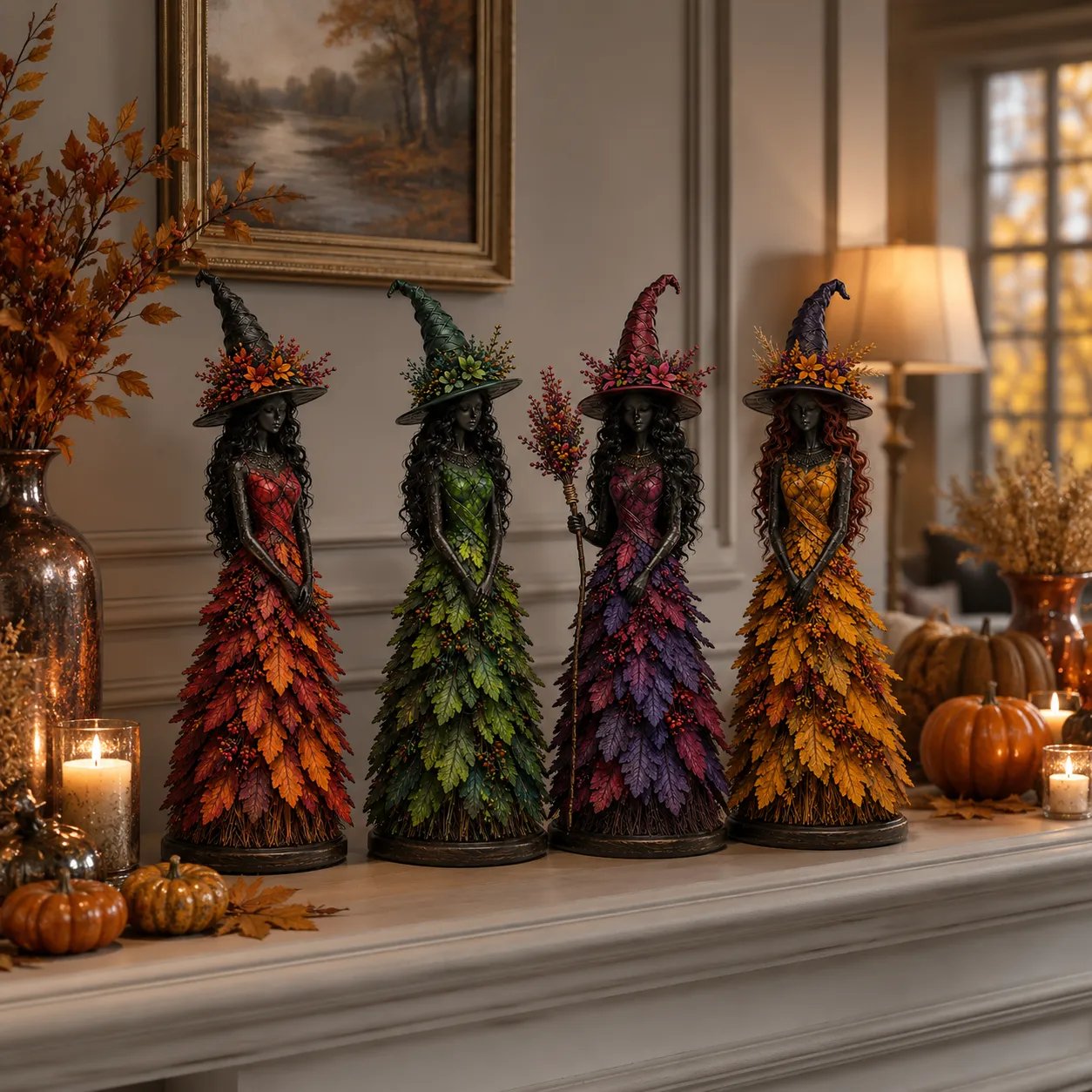 💥LAST DAY 49% OFF - 🧙 Enchanted Autumn Witch Figurine (📦Buy 3 Free Shipping)