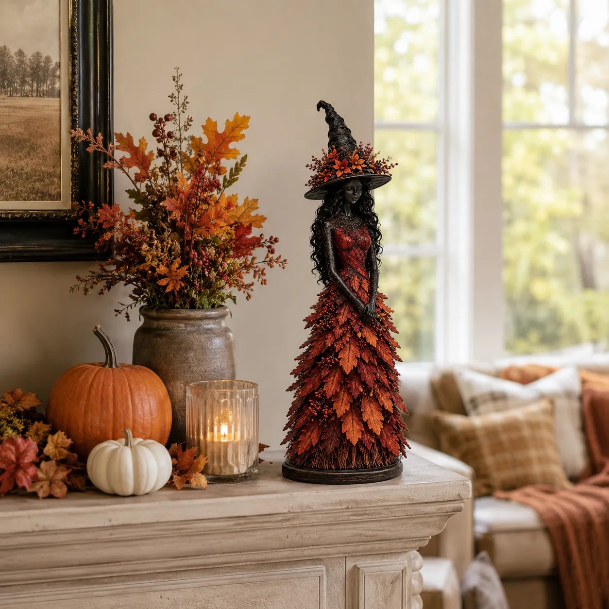 💥LAST DAY 49% OFF - 🧙 Enchanted Autumn Witch Figurine (📦Buy 3 Free Shipping)
