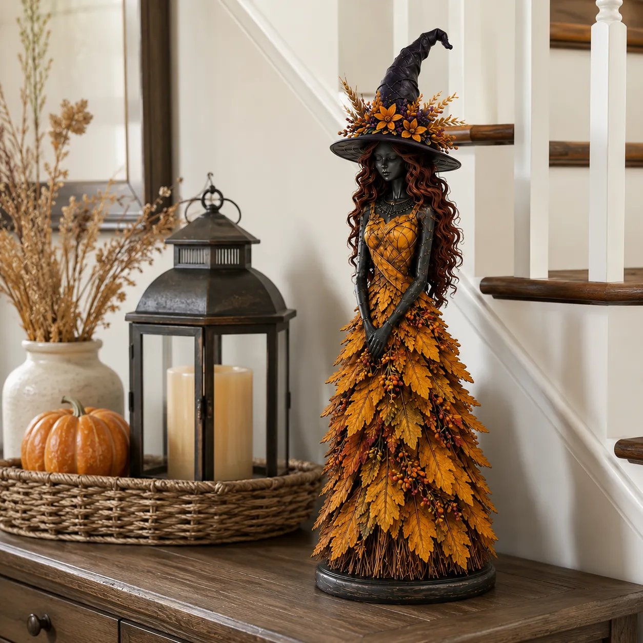 💥LAST DAY 49% OFF - 🧙 Enchanted Autumn Witch Figurine (📦Buy 3 Free Shipping)