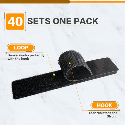 Adhesive-backed Velcro 🛠️ Secures any item without drilling or nails! 🔒