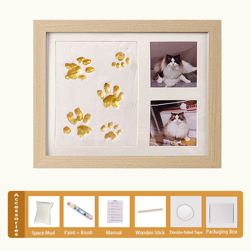 Pet Paw Print Keepsake Photo Frame