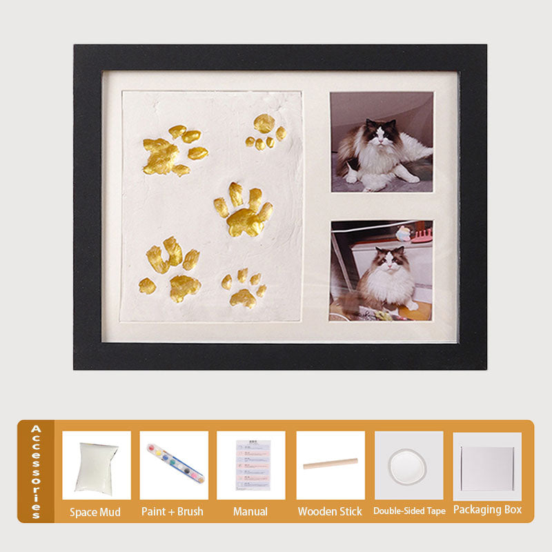 Pet Paw Print Keepsake Photo Frame