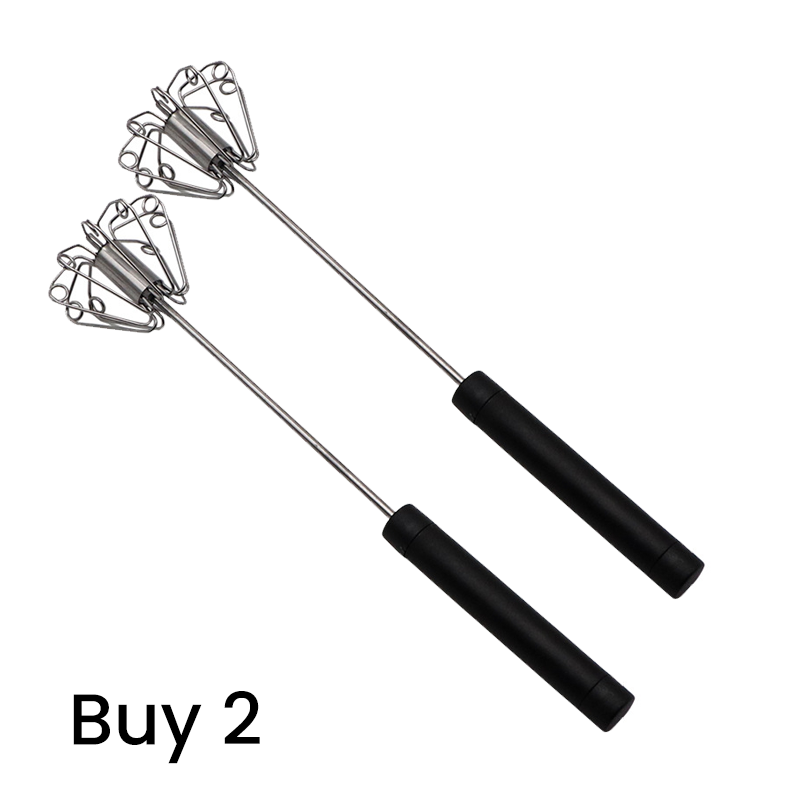 ⚡ Semi-automatic pressure whisk — Easy-to-use manual egg beater 🧁