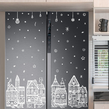 🎄Christmas Village Window Sticker Set