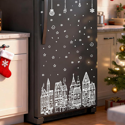 🎄Christmas Village Window Sticker Set