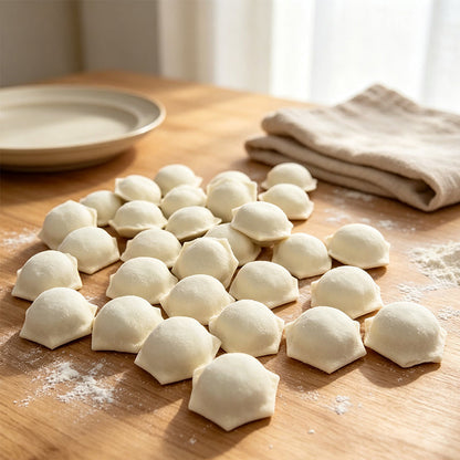 🥰 SLUTTSALG – 50 % RABATT 🥟 Dumplingform med 37 hull – Lag 37 dumplings på én gang